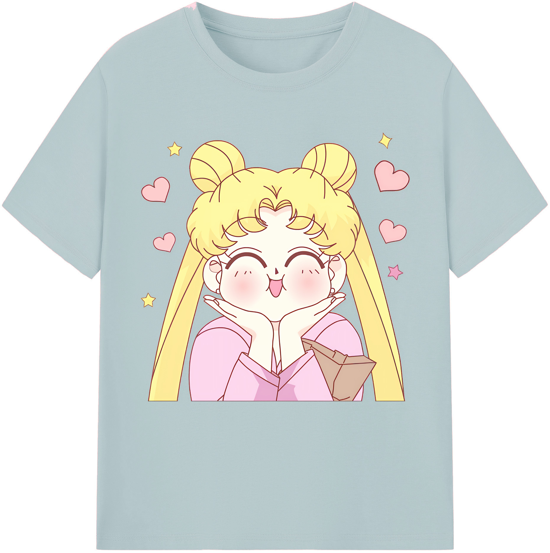 （画像用） 美少女戦士セーラームーン 愛野 美奈子 あいの みなこ Sailor Moon Aino Minako 綿100％半袖Tシャツ（フロントプリント）